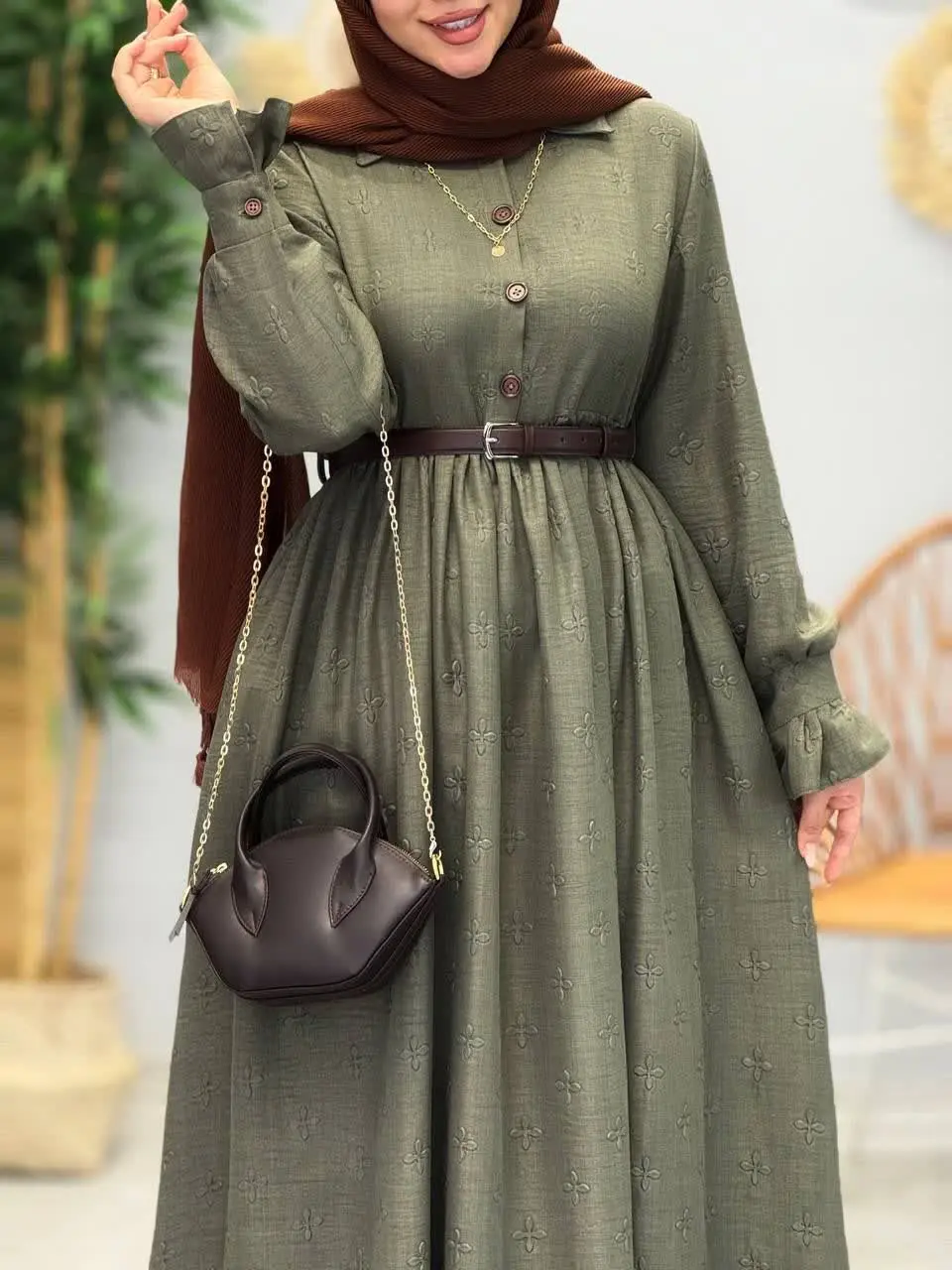 3416-پیراهن مزونی ویشکا